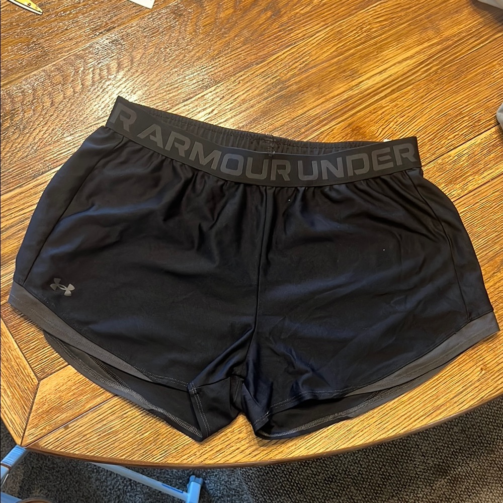 Under Armour Black Athletic Shorts Lightweight Performance